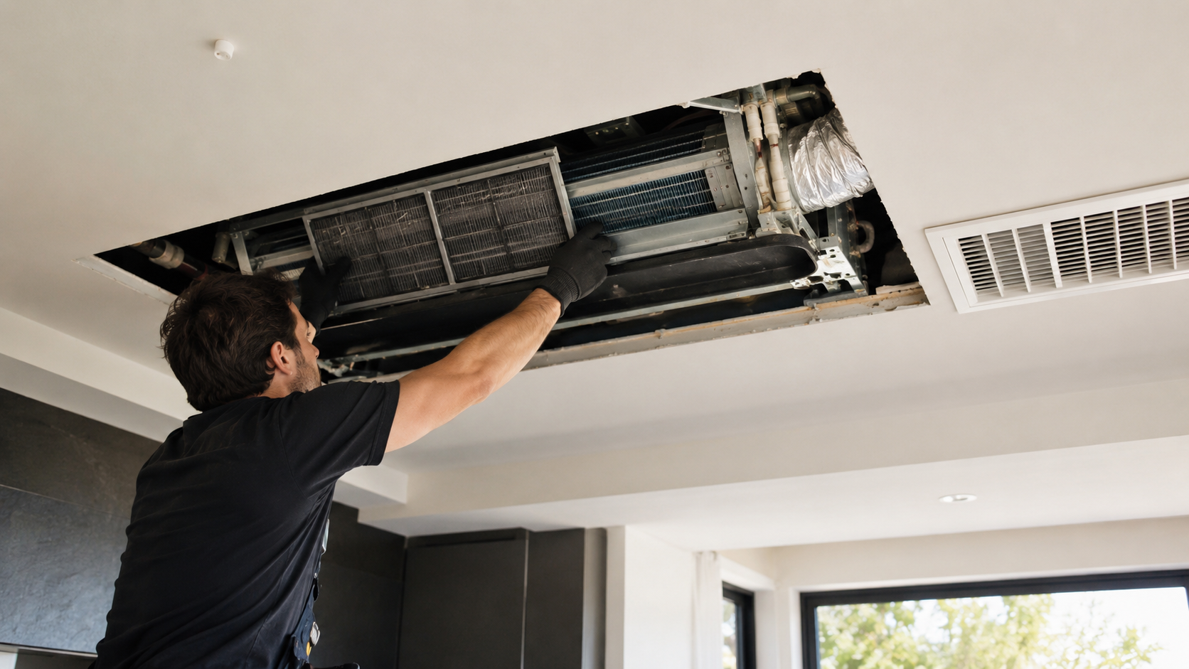 Limpieza de aire acondicionado por conductos